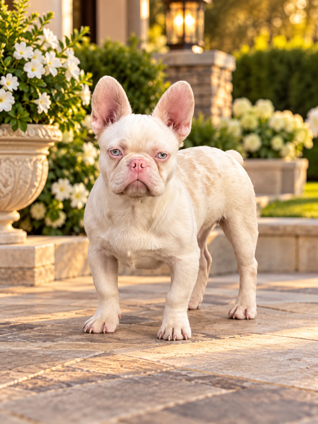 Pink Male Merle Fluffy Carrier